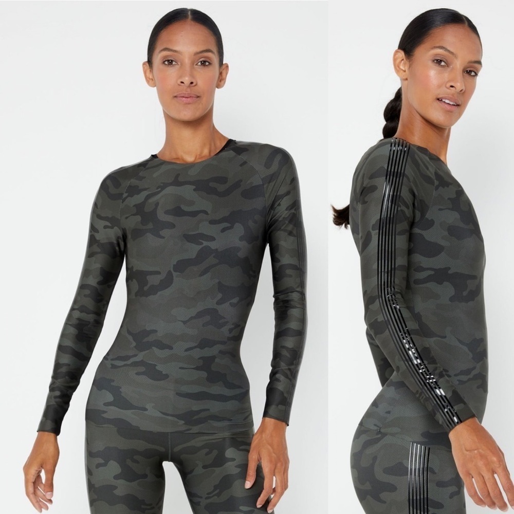 Ultracor Velocity Micro Camo Print Long Sleeve Black Stripe Sleeve Small